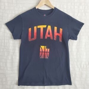 Majestic Mens Rudy Gobert Utah Jazz NBA Basketball Jersey Black T-Shirt Sz Small